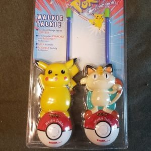 Unopened 1999 Pokémon Walkie Talkies Pikachu and Meowth